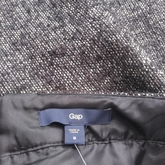 Gap Tweed Gray Mini Skirt Preppy Winter NWT Size 8 - Picture 6 of 9